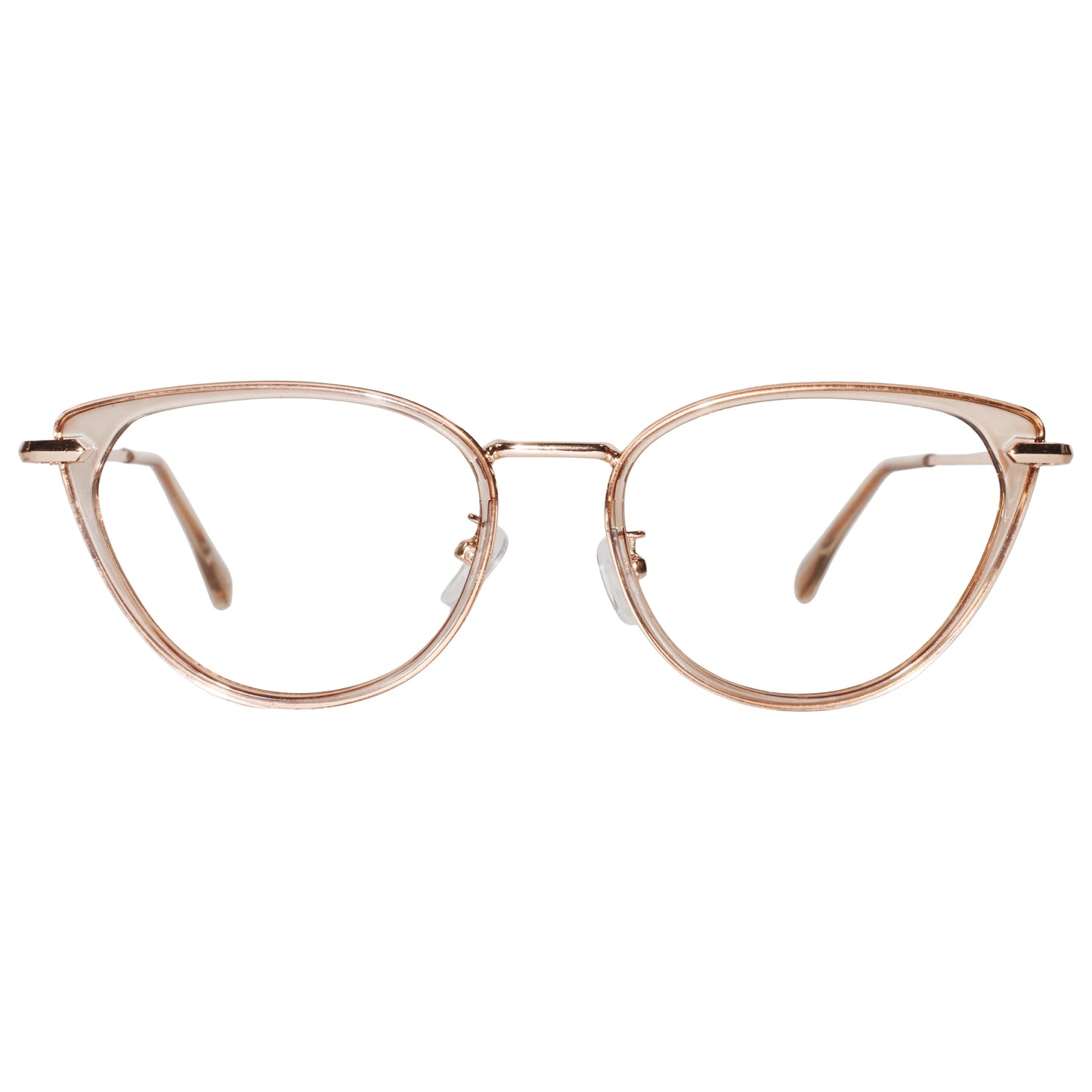 Gold Cat-Eye Eyeglasses For Women