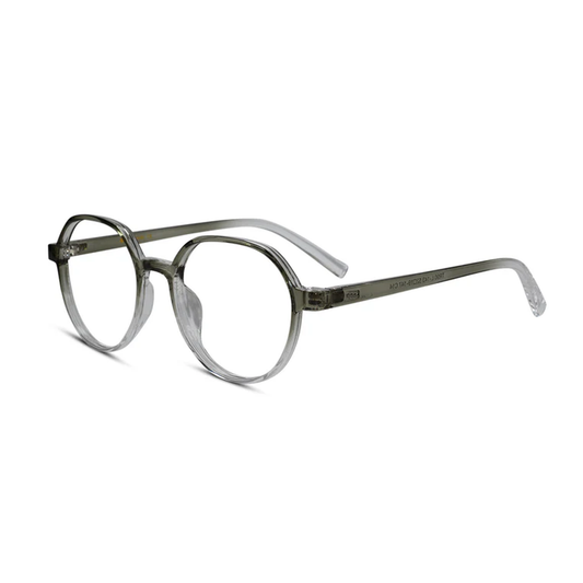 Dual Tone Green Hexagonal Eyeglaases