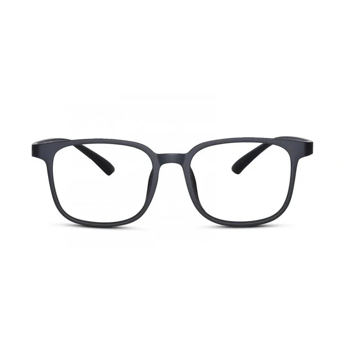 Transparent Grey Square Eyeglasses For Men & Women