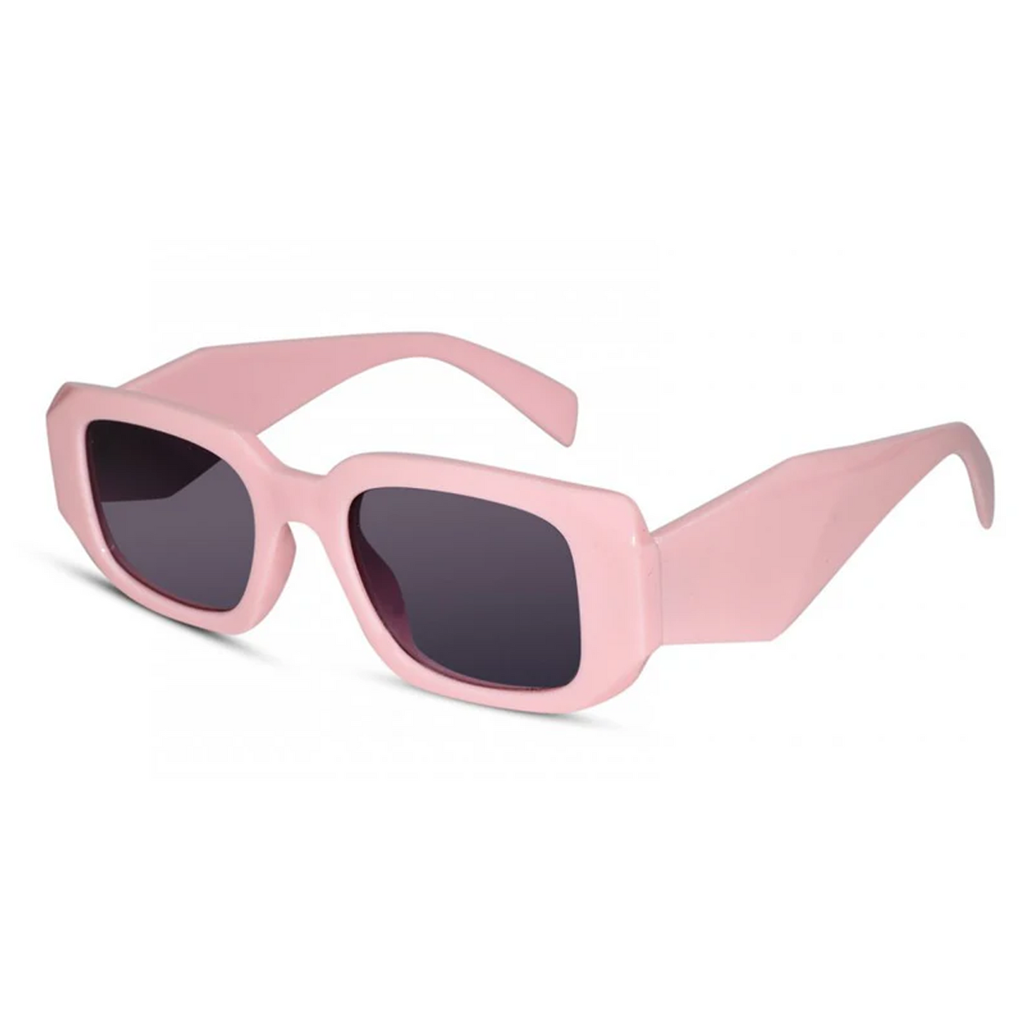 Designer Rectangular Pink Kids Sunglasses