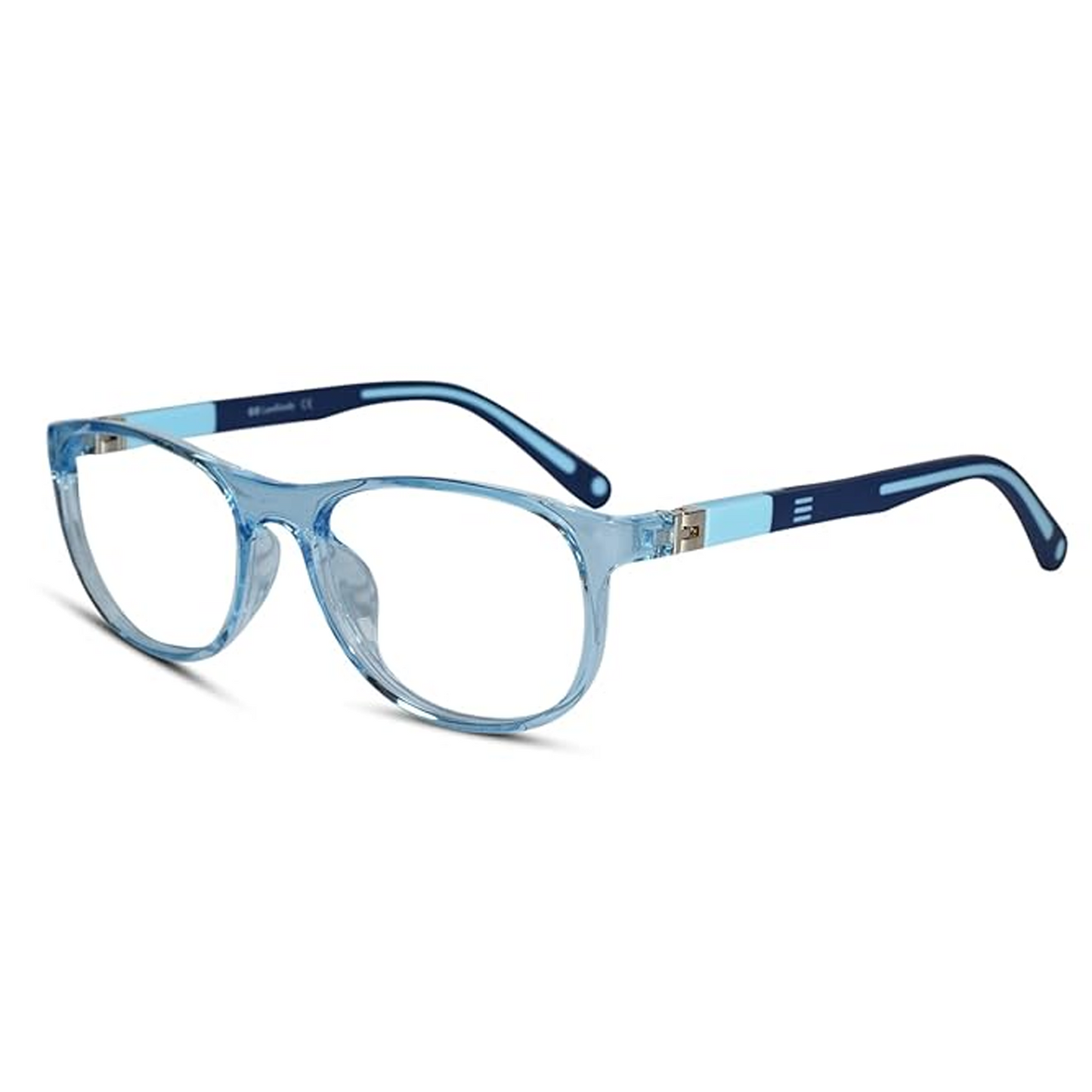 Rectangular Blue Eyeglasses For kids