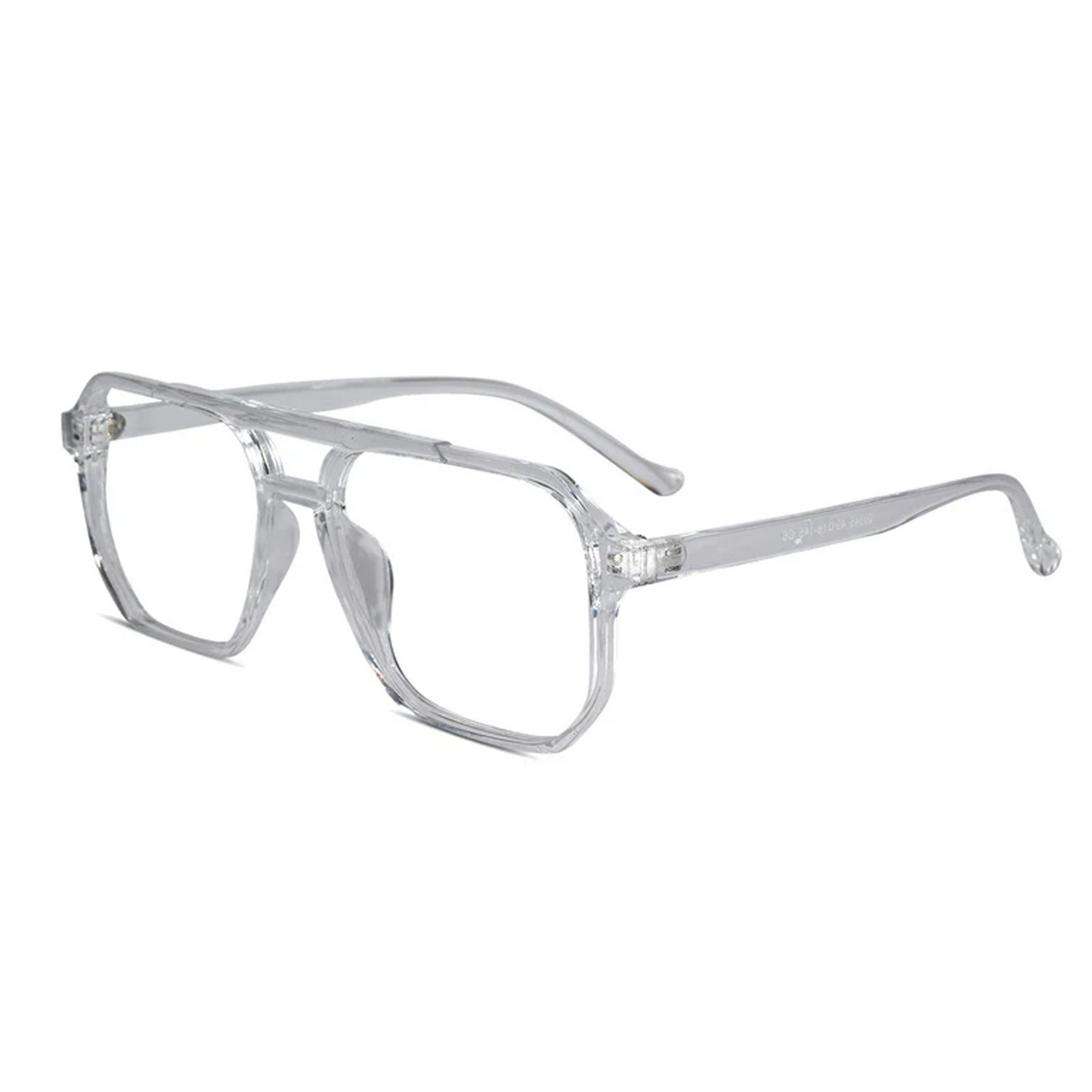 Crystal Transparent Marshall Full Rim Eyeglasses