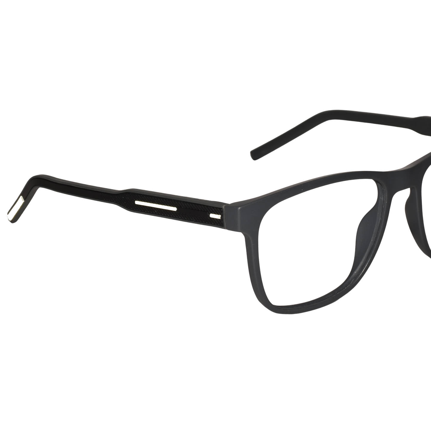 Matt Grey Rectangle Eyeglasses & Computer Glasses