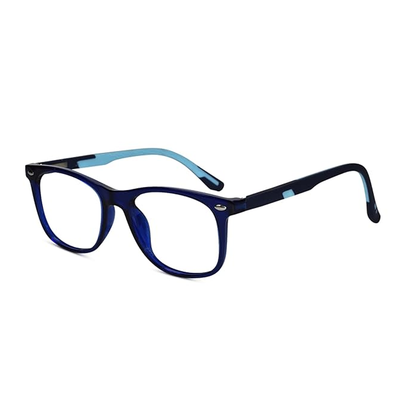 Rectangular Blue Eyeglasses For Kids