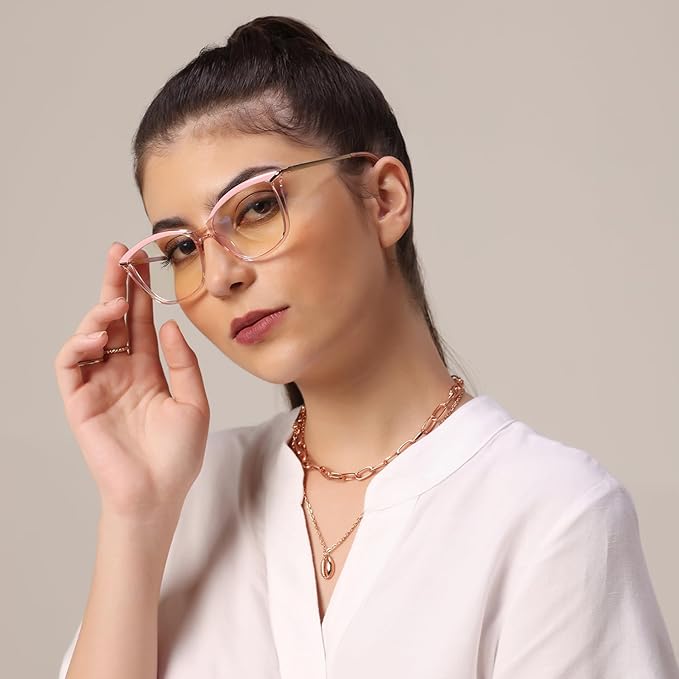 Pink Cateye Computer Glasses For Women