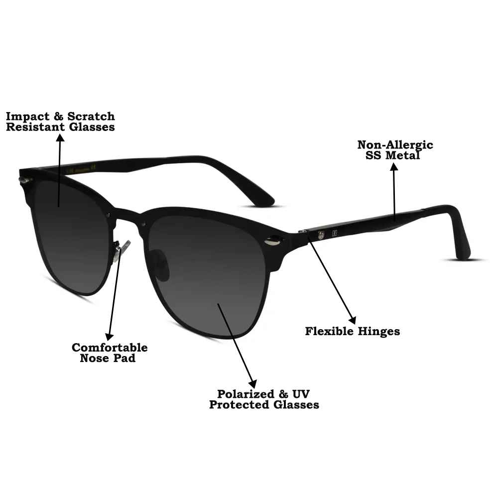 Oversize Rimless Sunglasses For Women