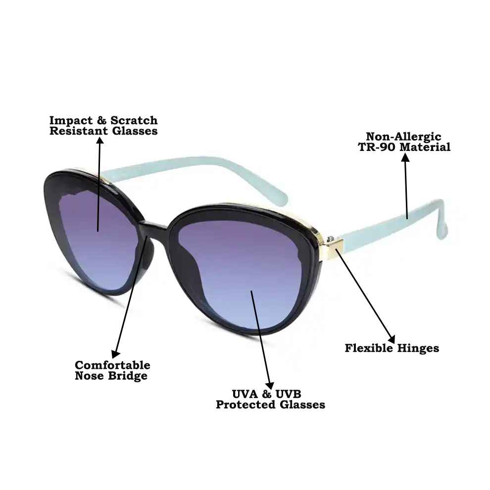 Trendy Brown Cat Eye Sunglasses for Women