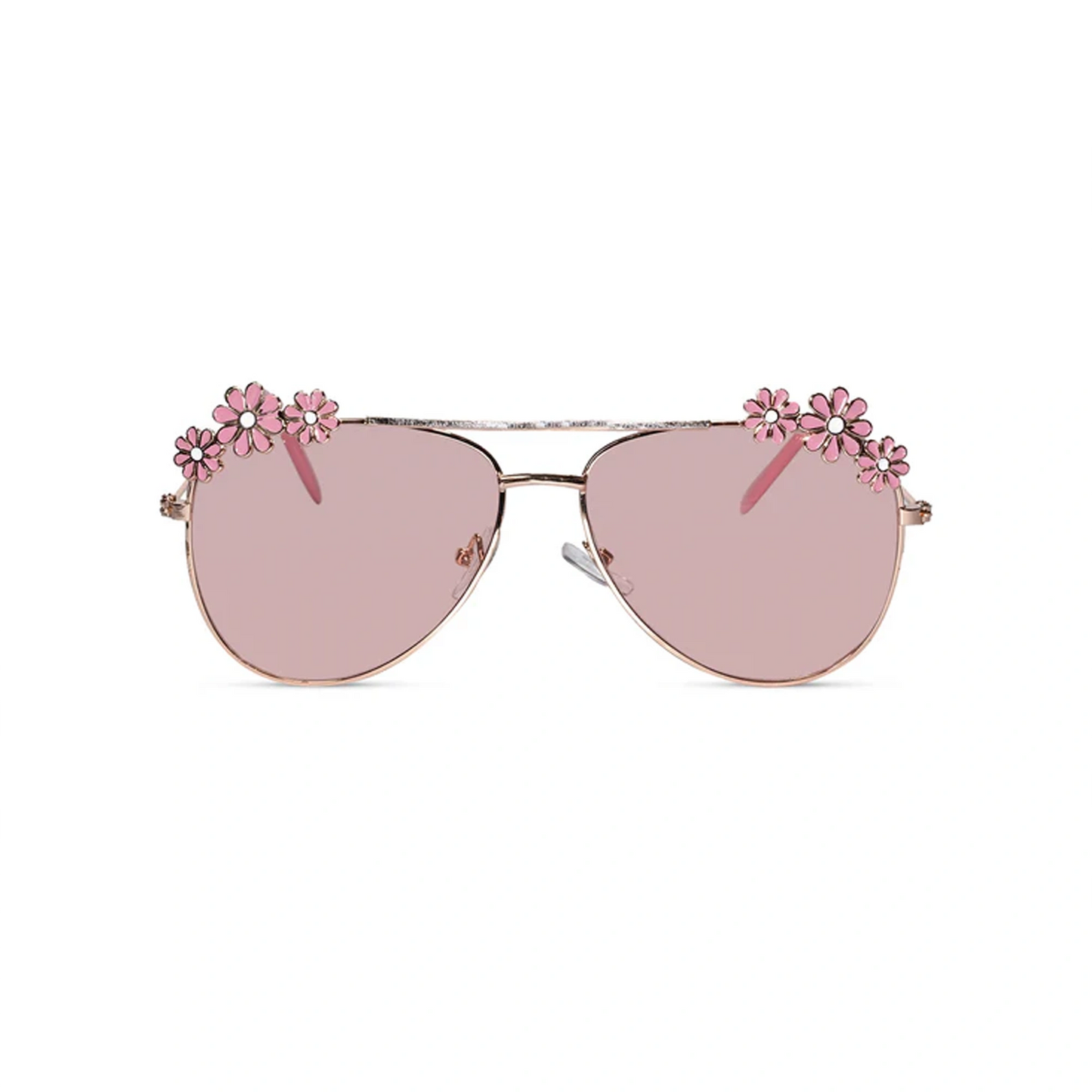 Aviator Pink Floral Sunglasses For Girls