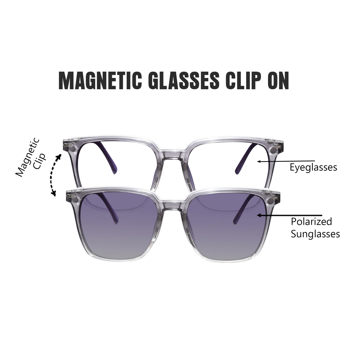 wayfarer transparent Eye glasses for men & women