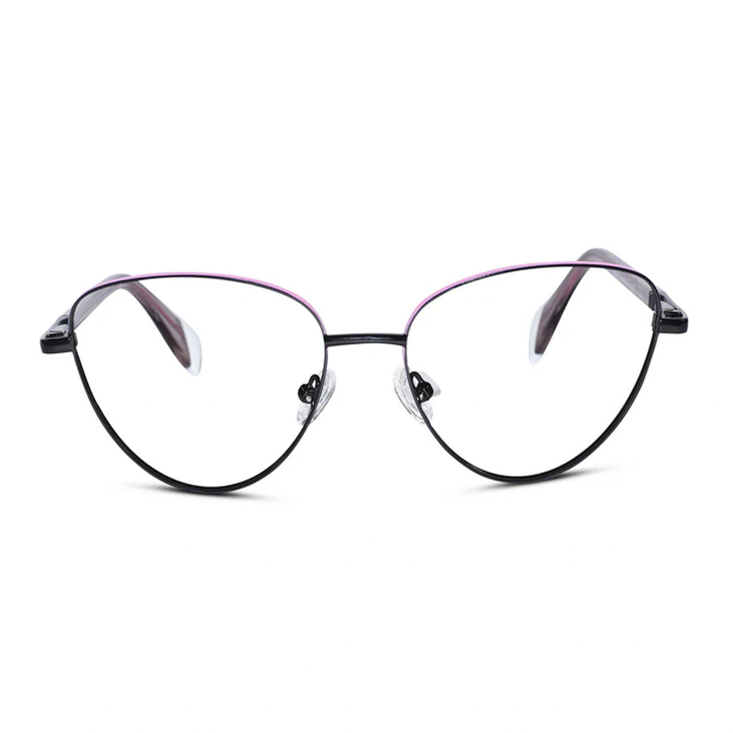 Black with Pink Cat eye Eyeglasses For Women