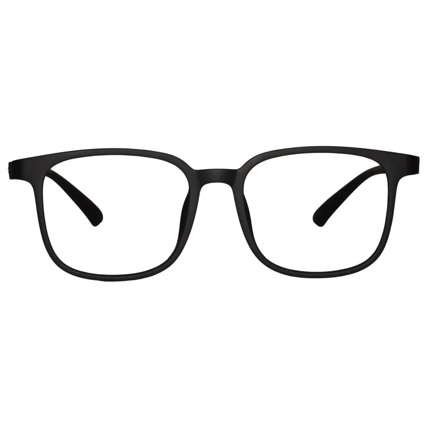 Transparent Grey Square Eyeglasses For Men & Women