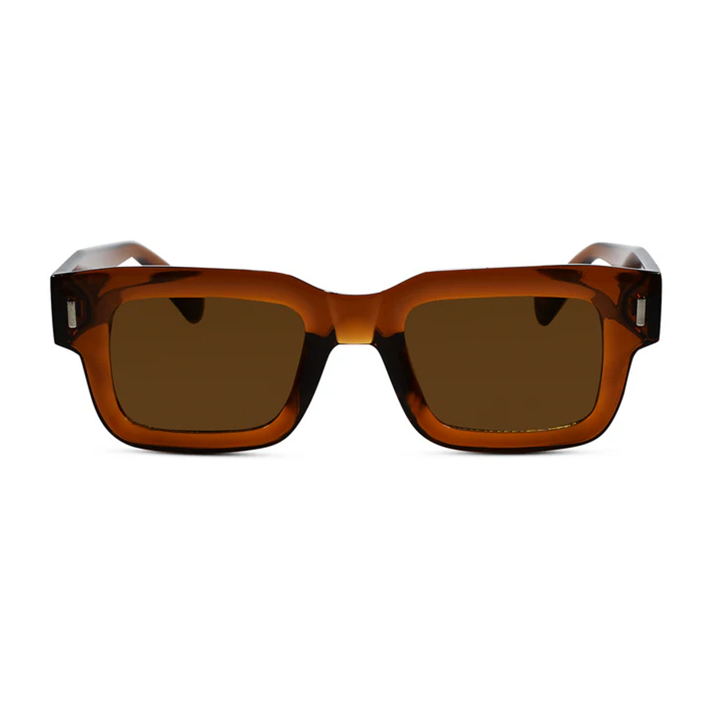 Brown Rectangular Sunglasses For Men & Women