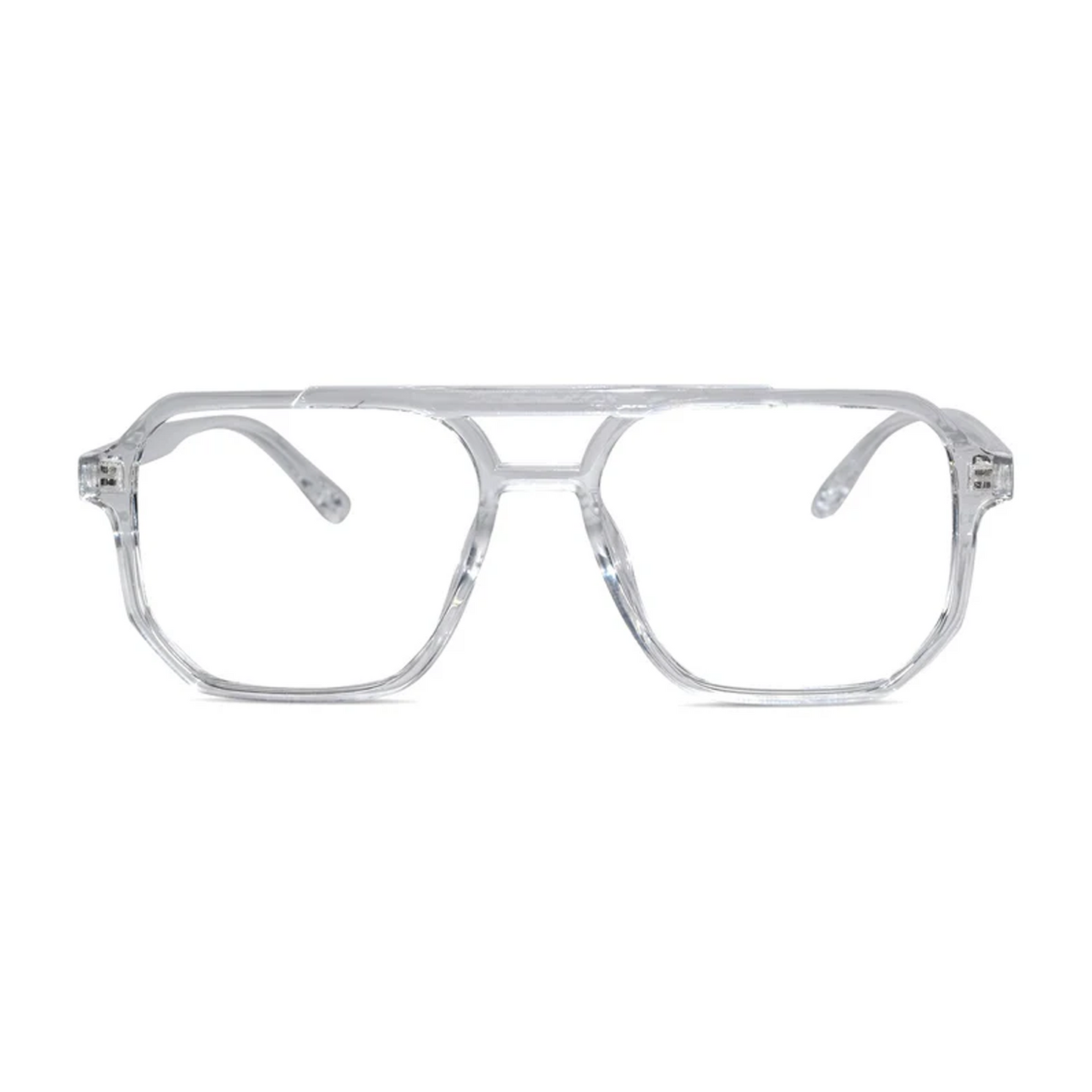 Crystal Transparent Marshall Full Rim Eyeglasses