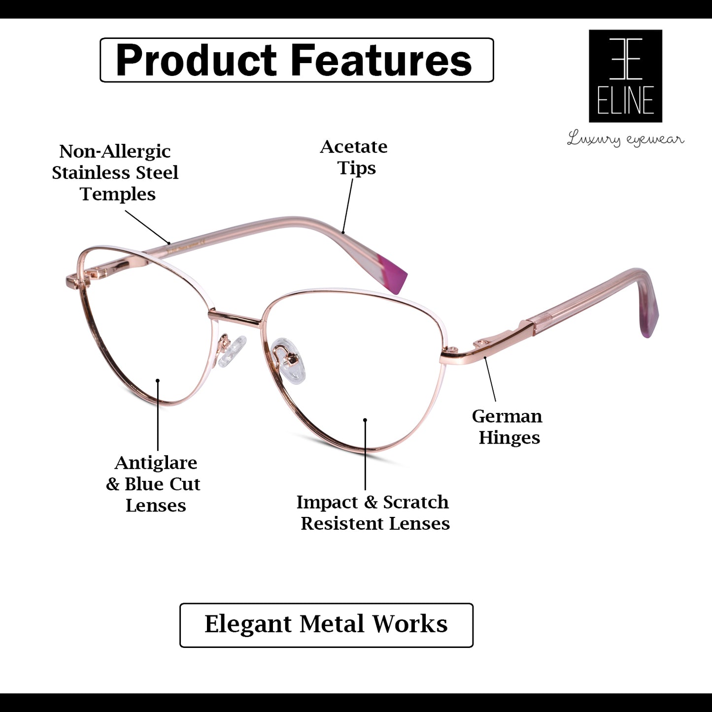 Cat eye Eyeglasses For Women & Computer Glasses