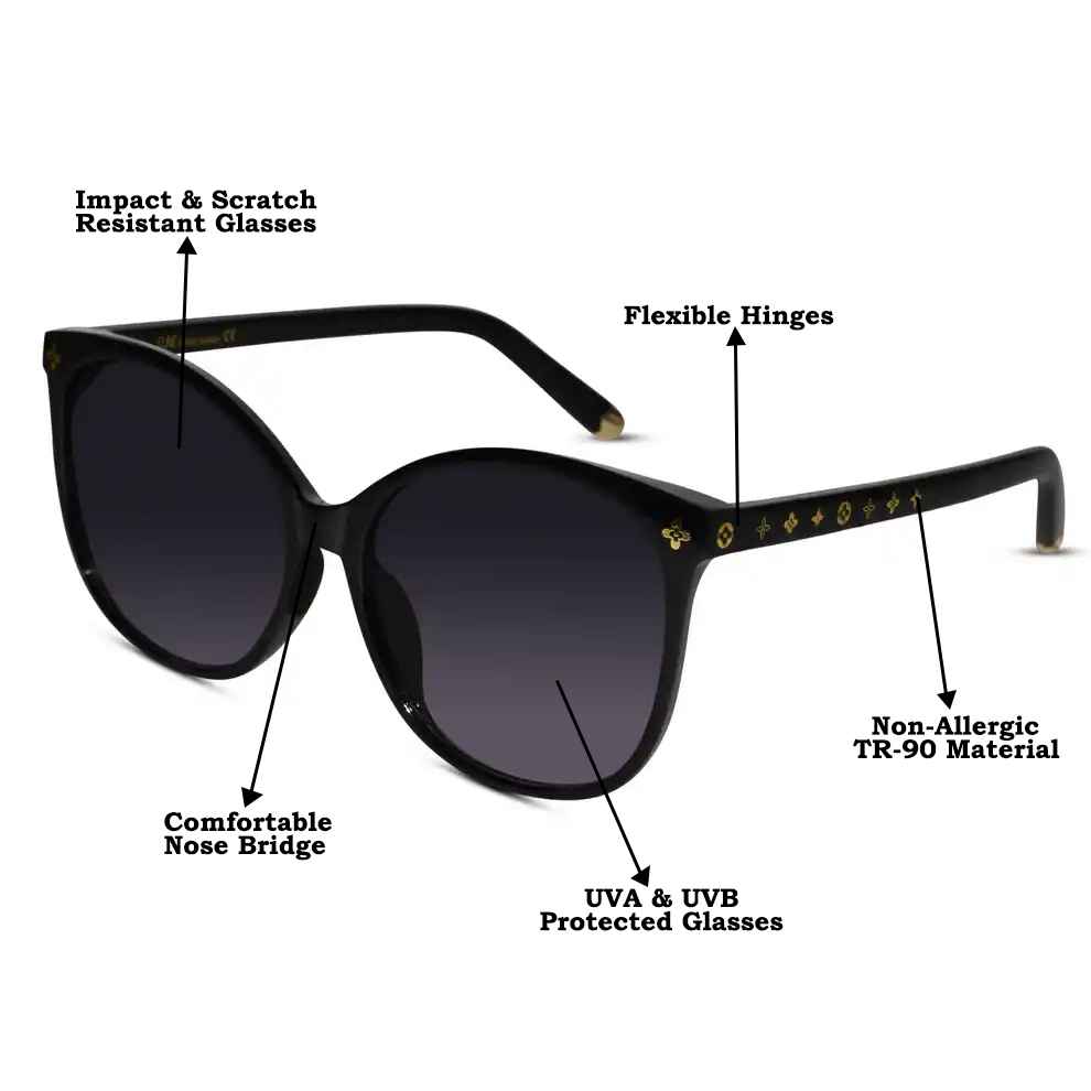 Cat eye Brown Sunglasses For Women