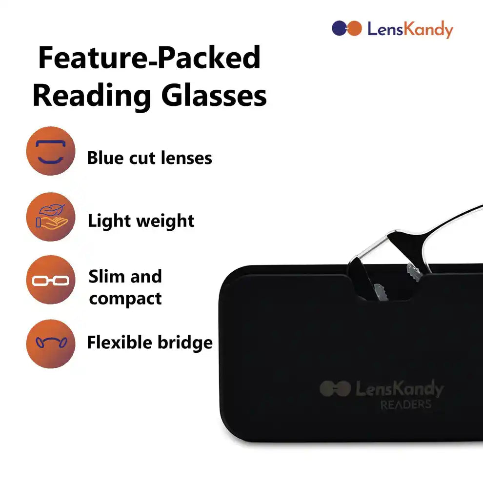Full frame Rectangle Reading Glasses For Men & Women