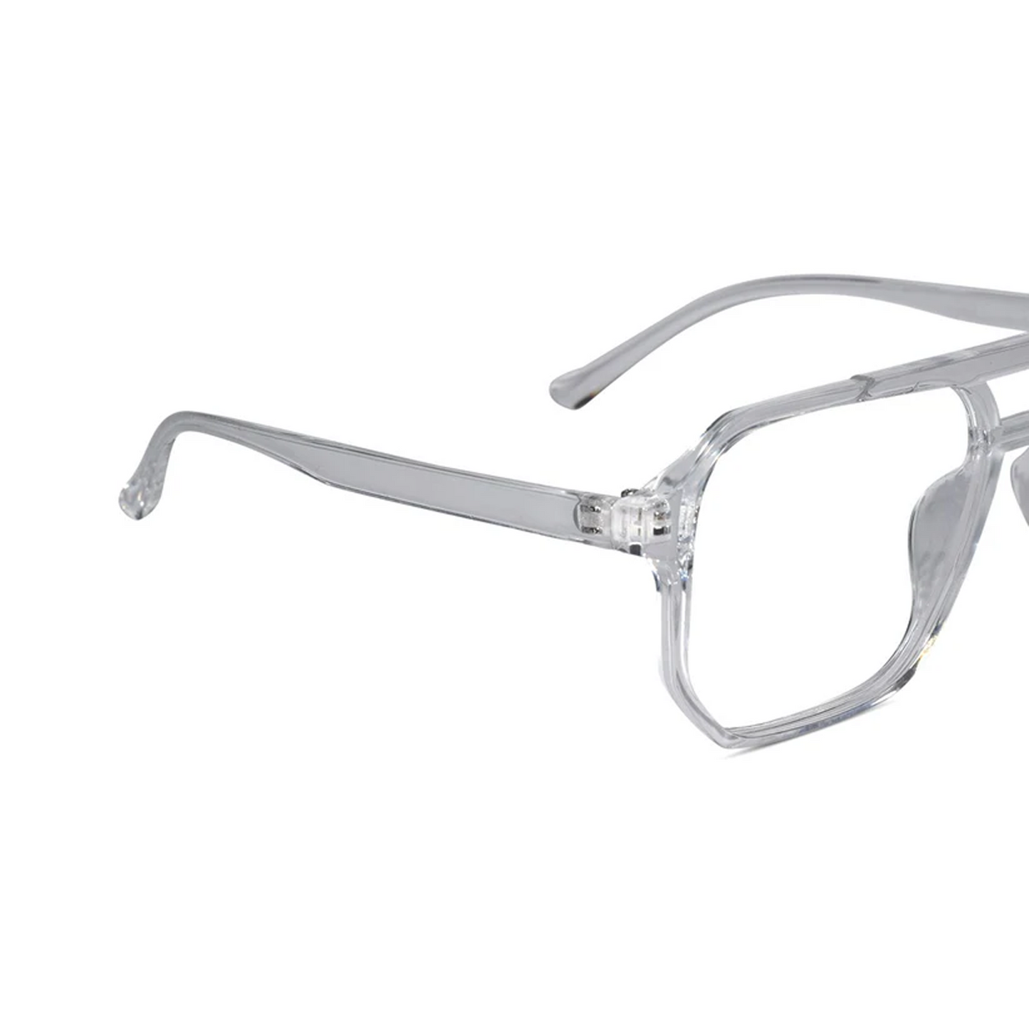 Crystal Transparent Marshall Full Rim Eyeglasses
