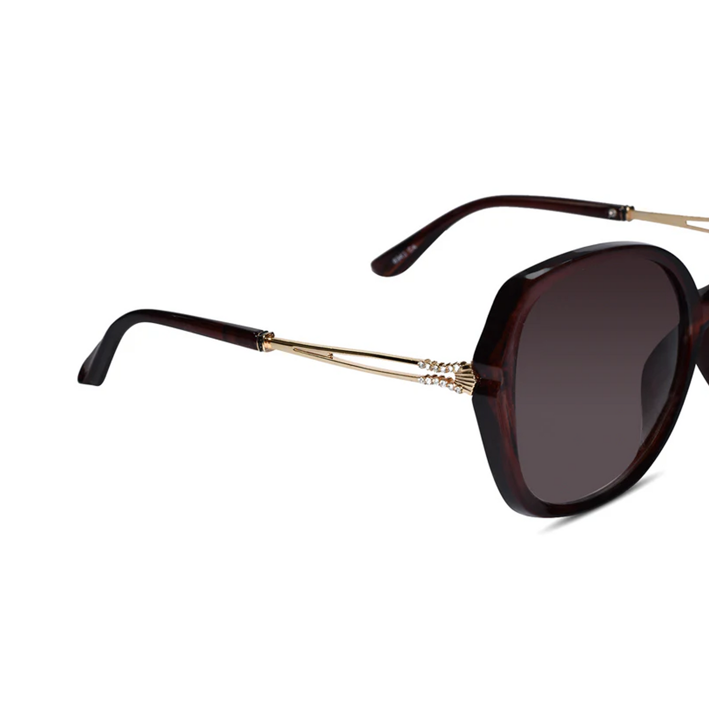 Gold Red Cat eye Sunglasses For Women