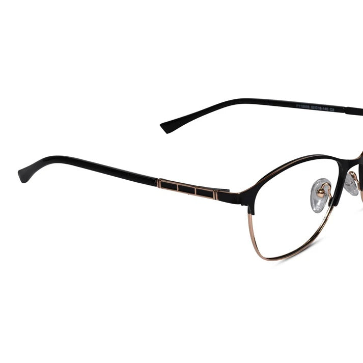 Black Eyeglasses & Computer For Women