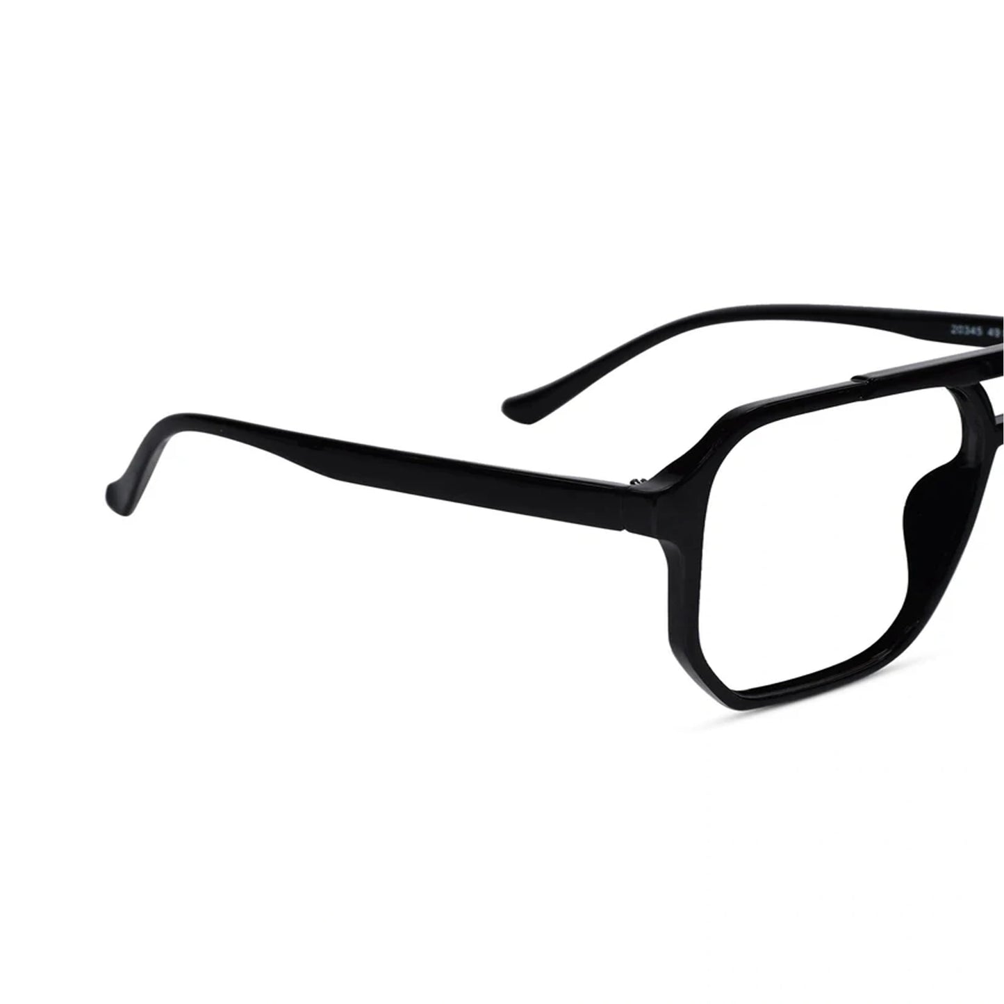 Black Marshall Hexagonal  Eyeglasses For Men