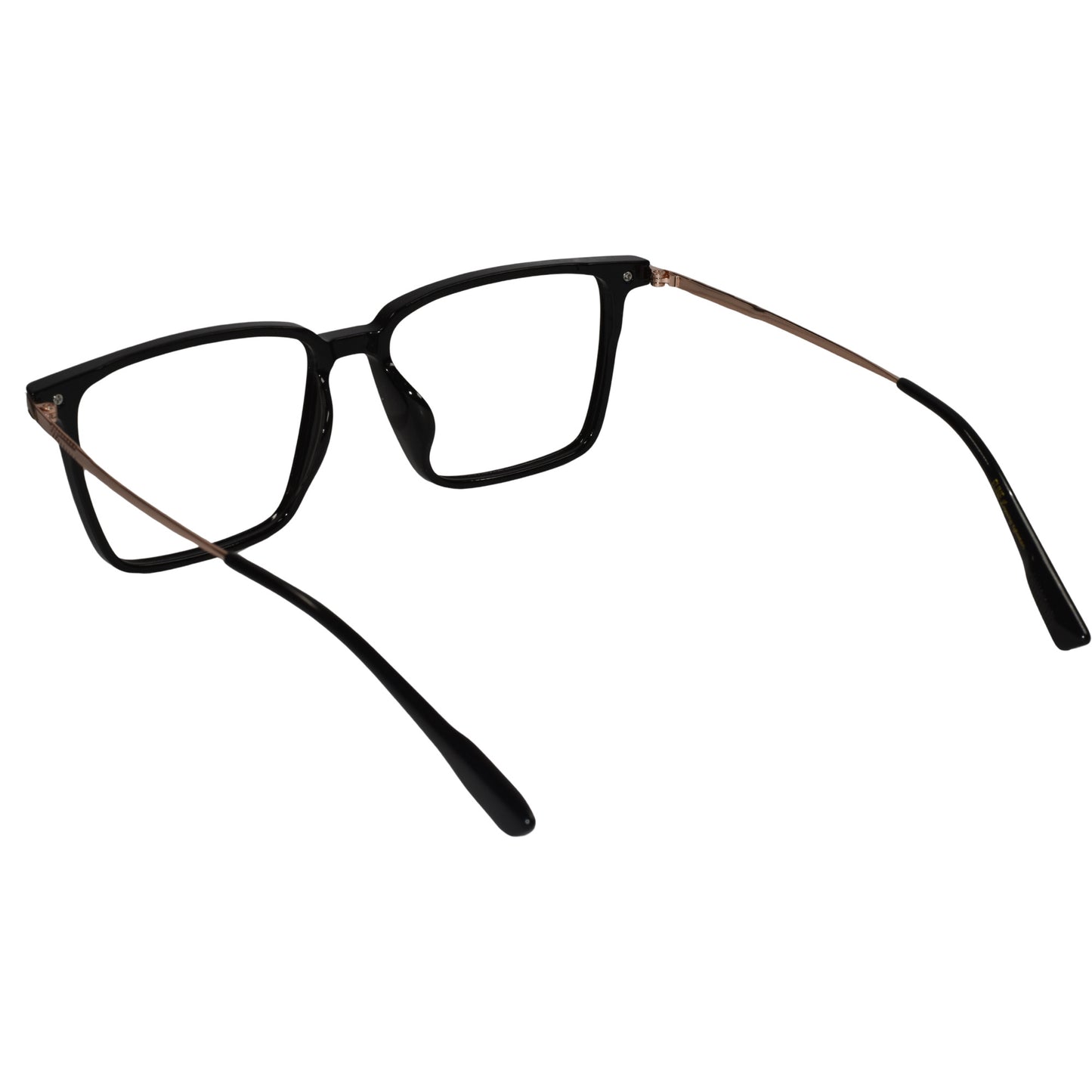 Rectangular Black-Gold eyeglasses For Men