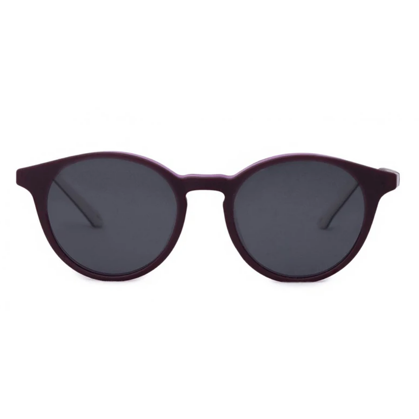 Crystal Purple Full Rim Round Clip on Eyeglasses ( 8-12 Yrs )