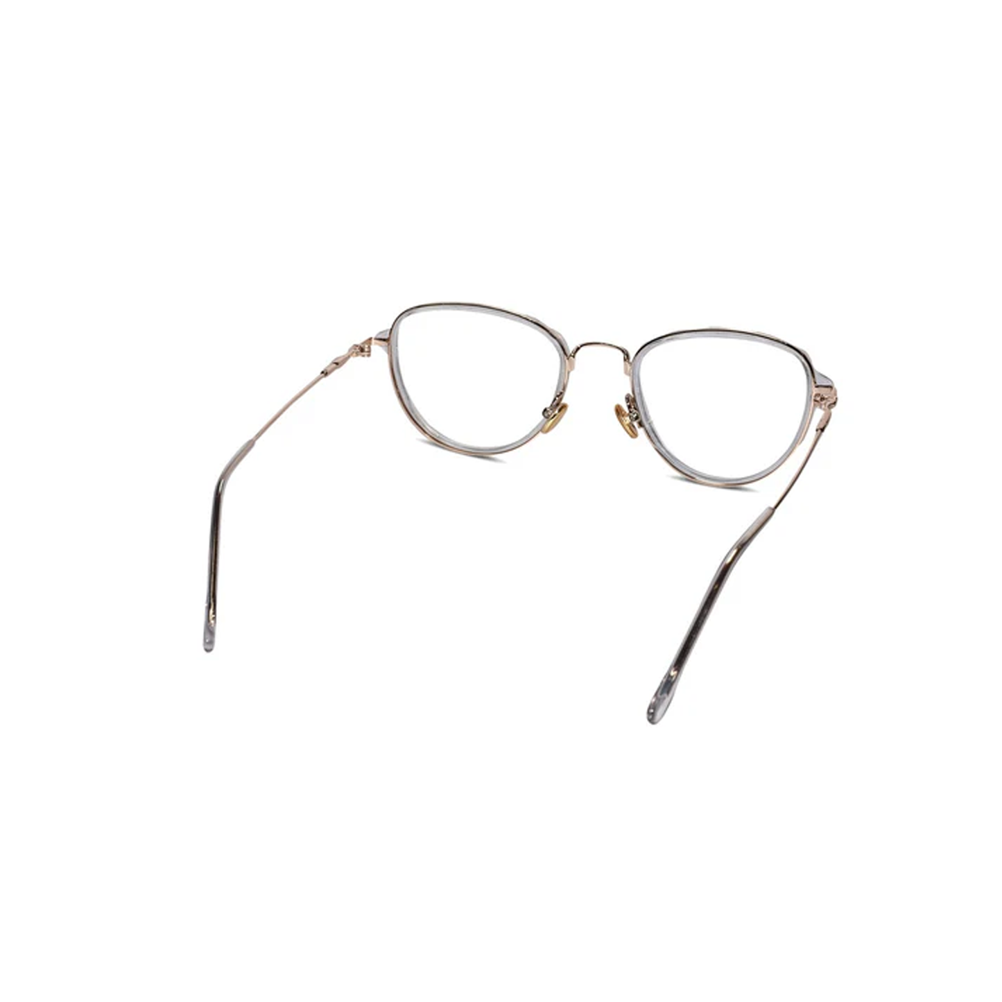 Transparent Golden Cat eye Eyeglasses For Women