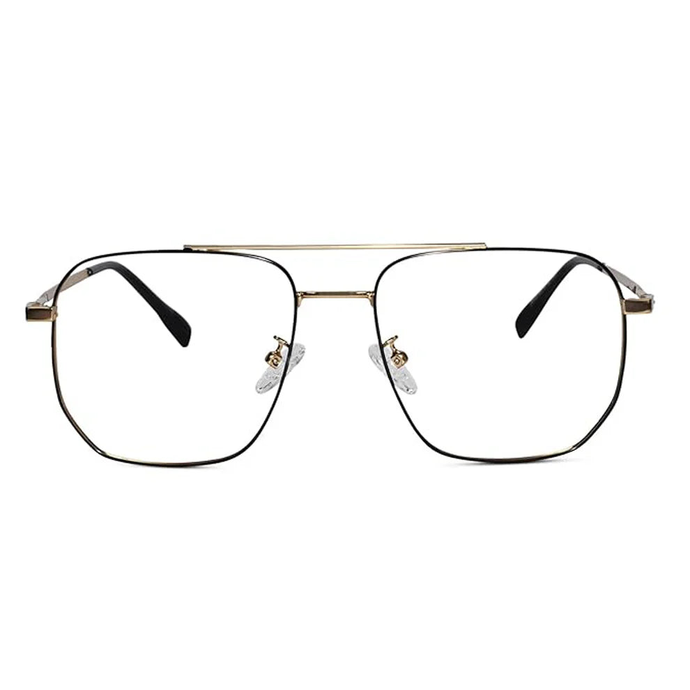 Blue Cut Photochromic Lens with Anti Glare Square Full Frame Rectangular Men