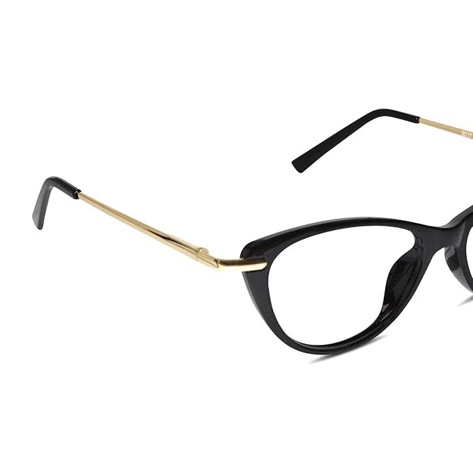 Vintage Black Golden Cateye Eyeglasses