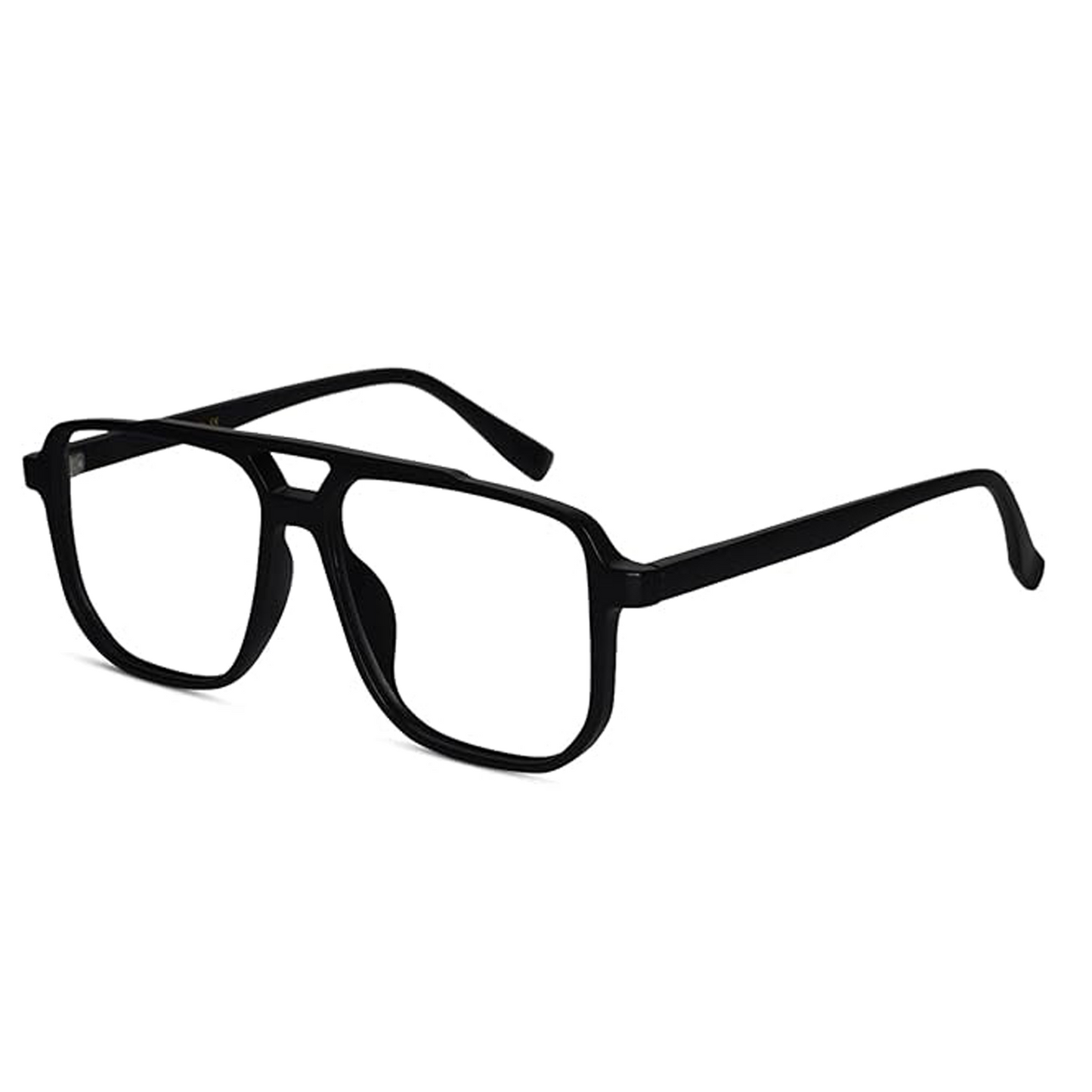 Blue Cut Plus Photochromic Lens with Anti Glare and UV Protection Square Full Frame Rectangular Men's Spectacles Glasses