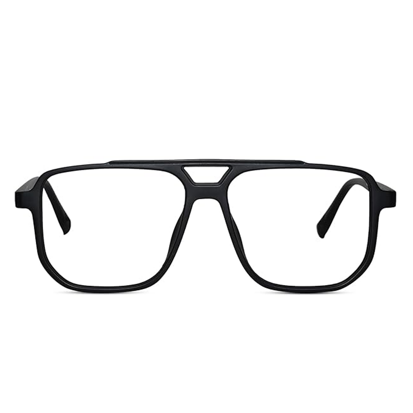 Blue Cut Plus Photochromic Lens with Anti Glare and UV Protection Square Full Frame Rectangular Men's Spectacles Glasses