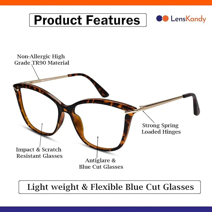 Pink Cateye Computer Glasses For Women
