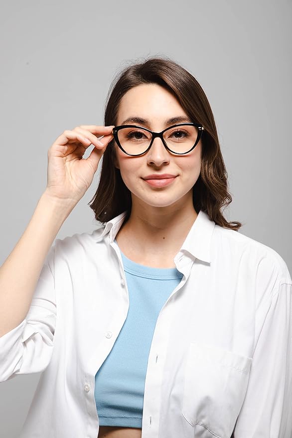 Vintage Black Golden Cateye Eyeglasses