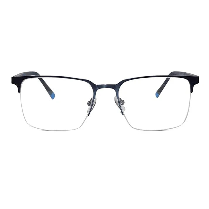 Premium Blue Cut Computer Glasses | Zero Power Antiglare | UV Protection Specs | Rectangle Shape | Men & Women | Medium