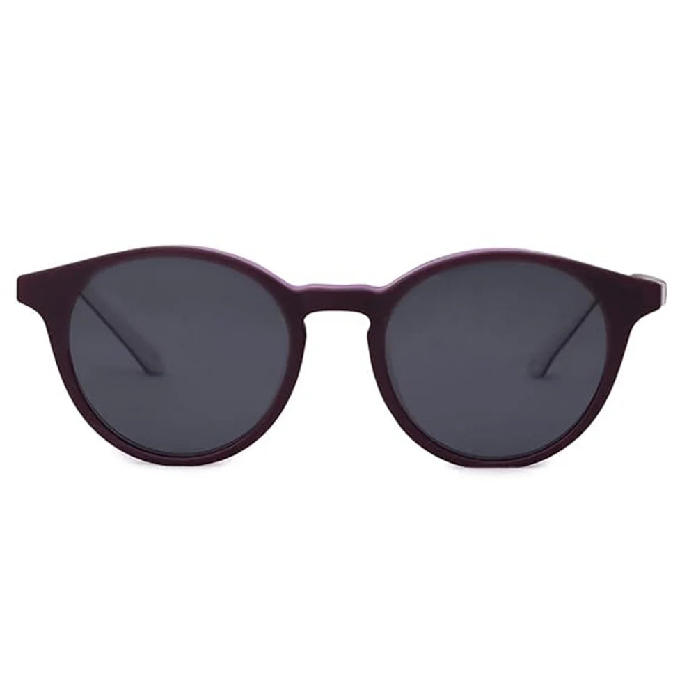Crystal Pink Round Full Rim Clip On Eyeglasses For Kids