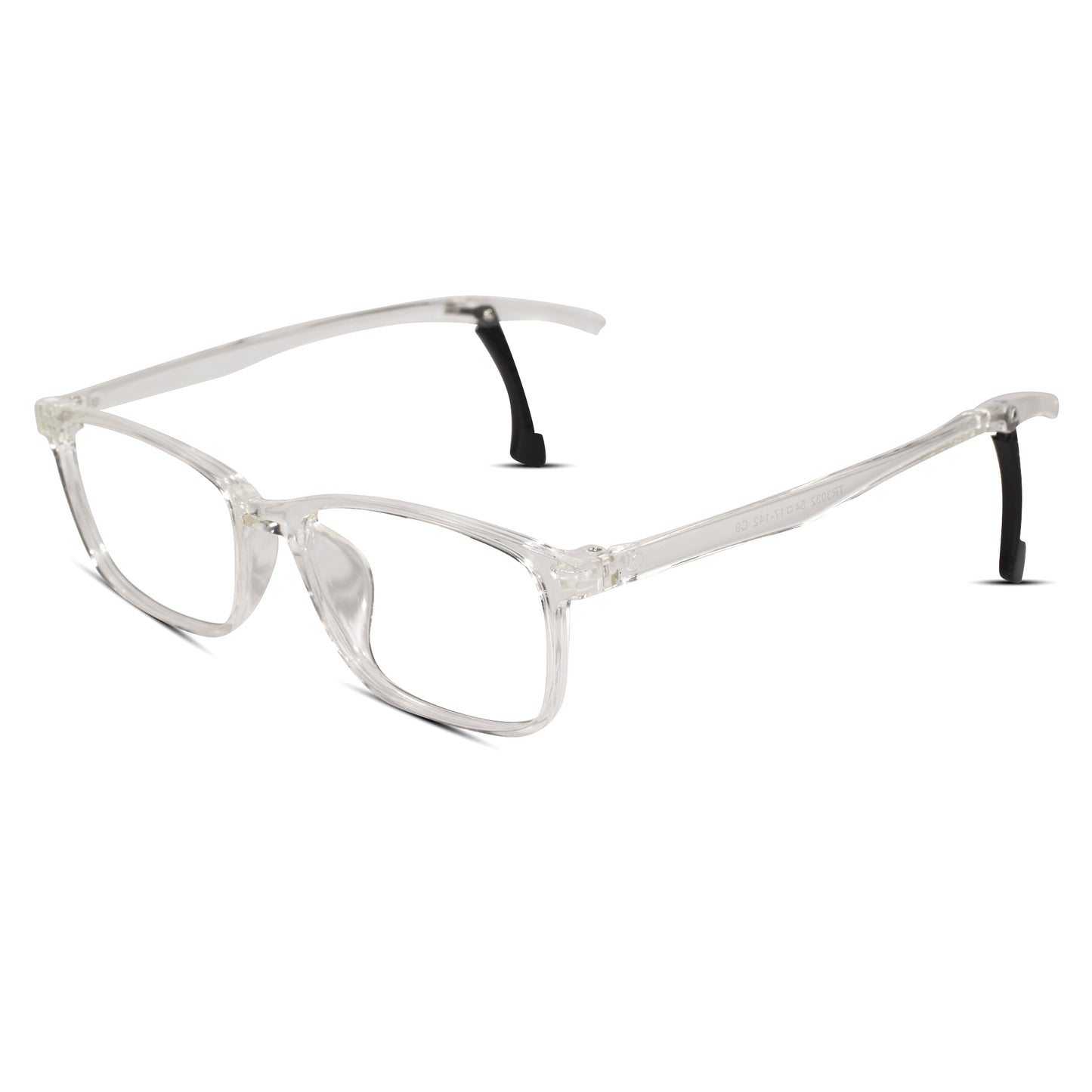 Rectangular black Ear Lock Anti Slip Eyeglasses and computer glasses for men & Women