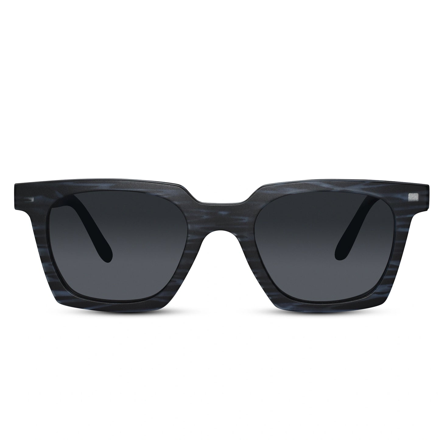 Matt Clip On Wayfarer Blue Smart Eyeglasses For Men Women
