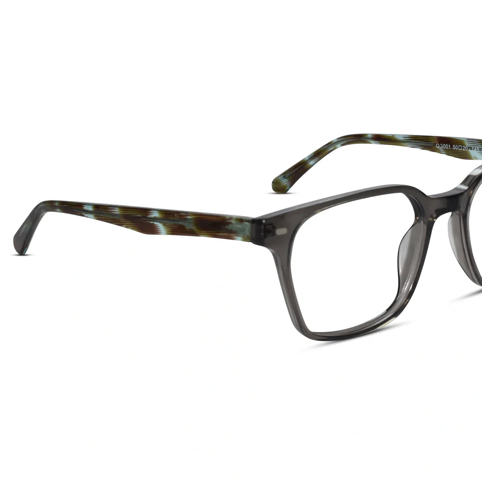 Animal Print Wayfarer Clip On Eyeglasses For Men & Women