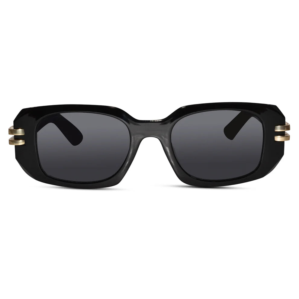 White Bold Rectangular Sunglasses for women & men