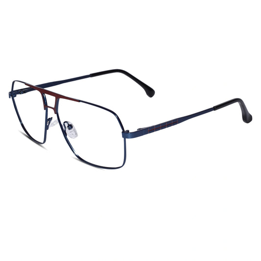 Blue Aviator Eyeglasses & Computer Glasses For Men