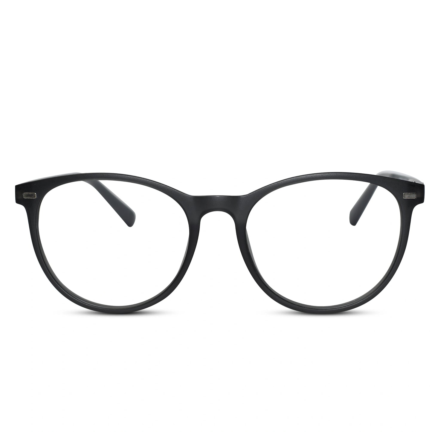 Brown Clip On Round Eyeglasses For Men & Women