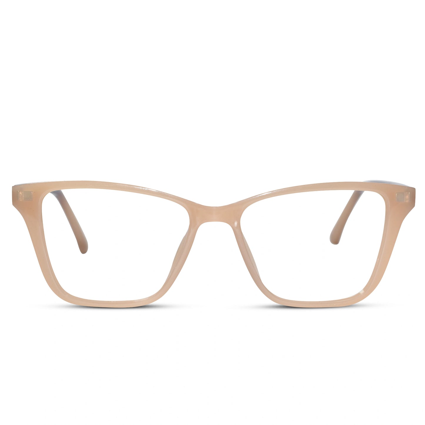 Shiny Cat eye Pink Clip On Eyeglasses For Women
