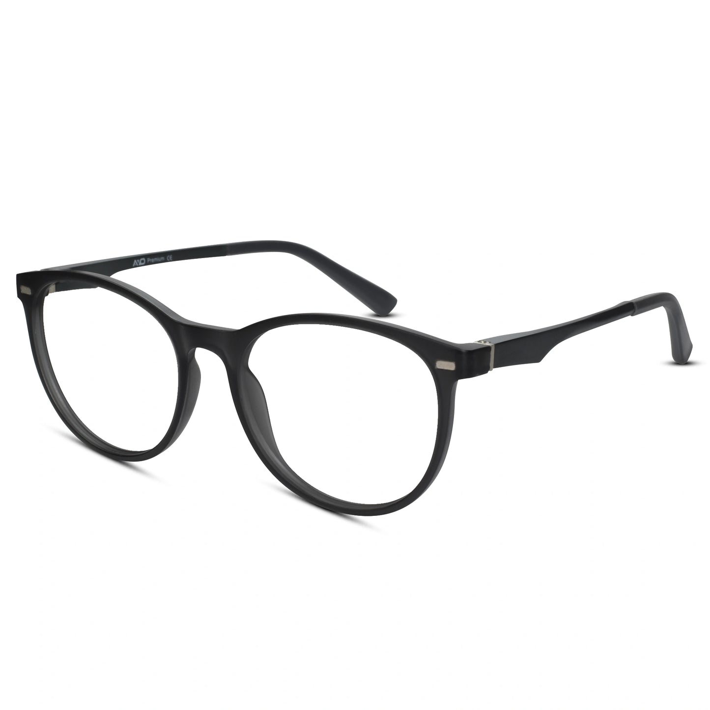 Brown Clip On Round Eyeglasses For Men & Women