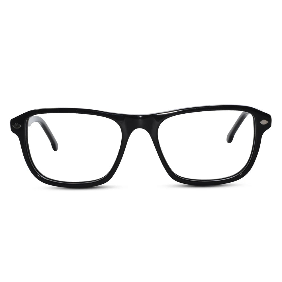 Clip On Transparent Rectangle Eyeglasses