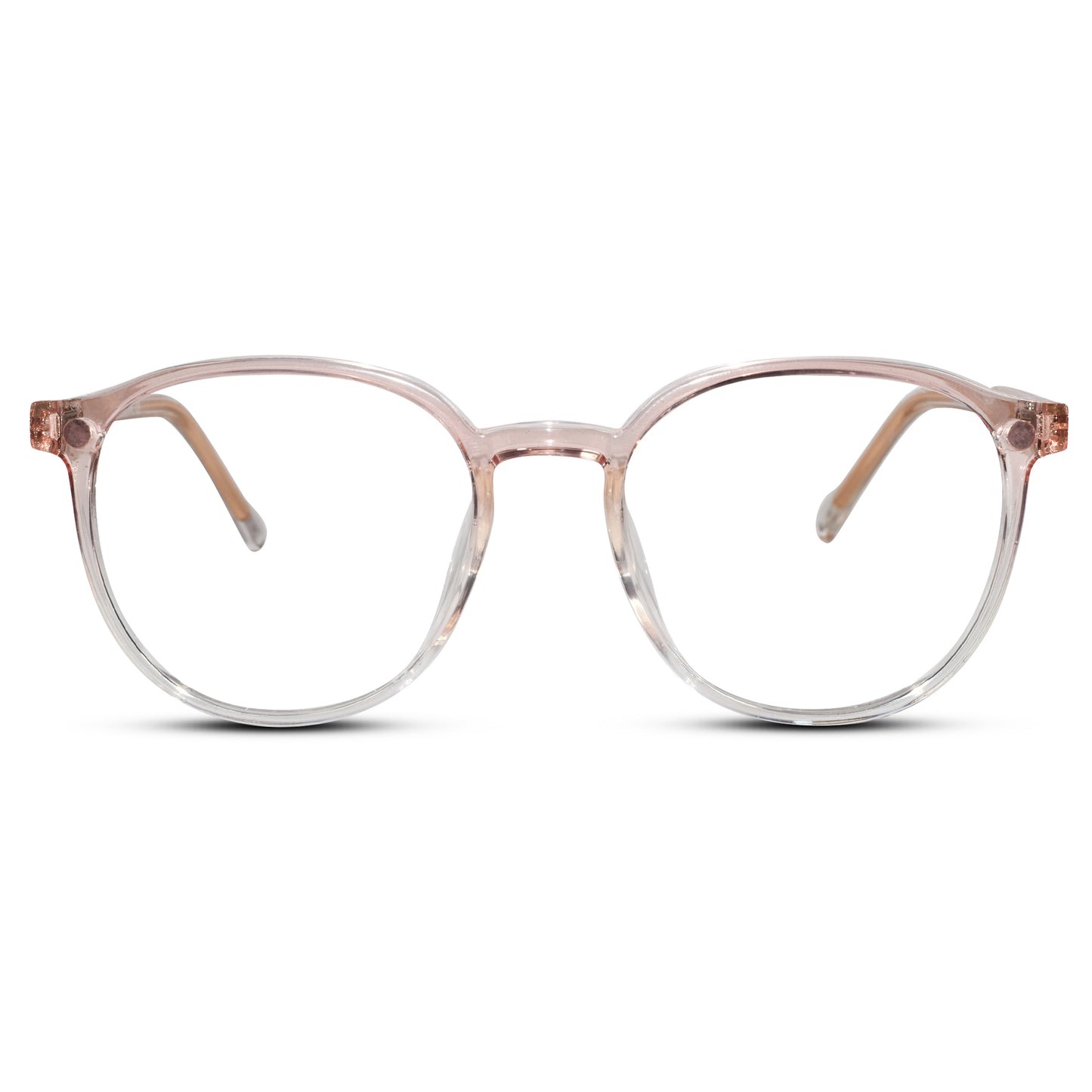 Clip on transparent round eyeglasses for men & Women