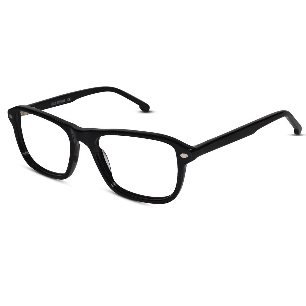 Clip On Transparent Rectangle Eyeglasses