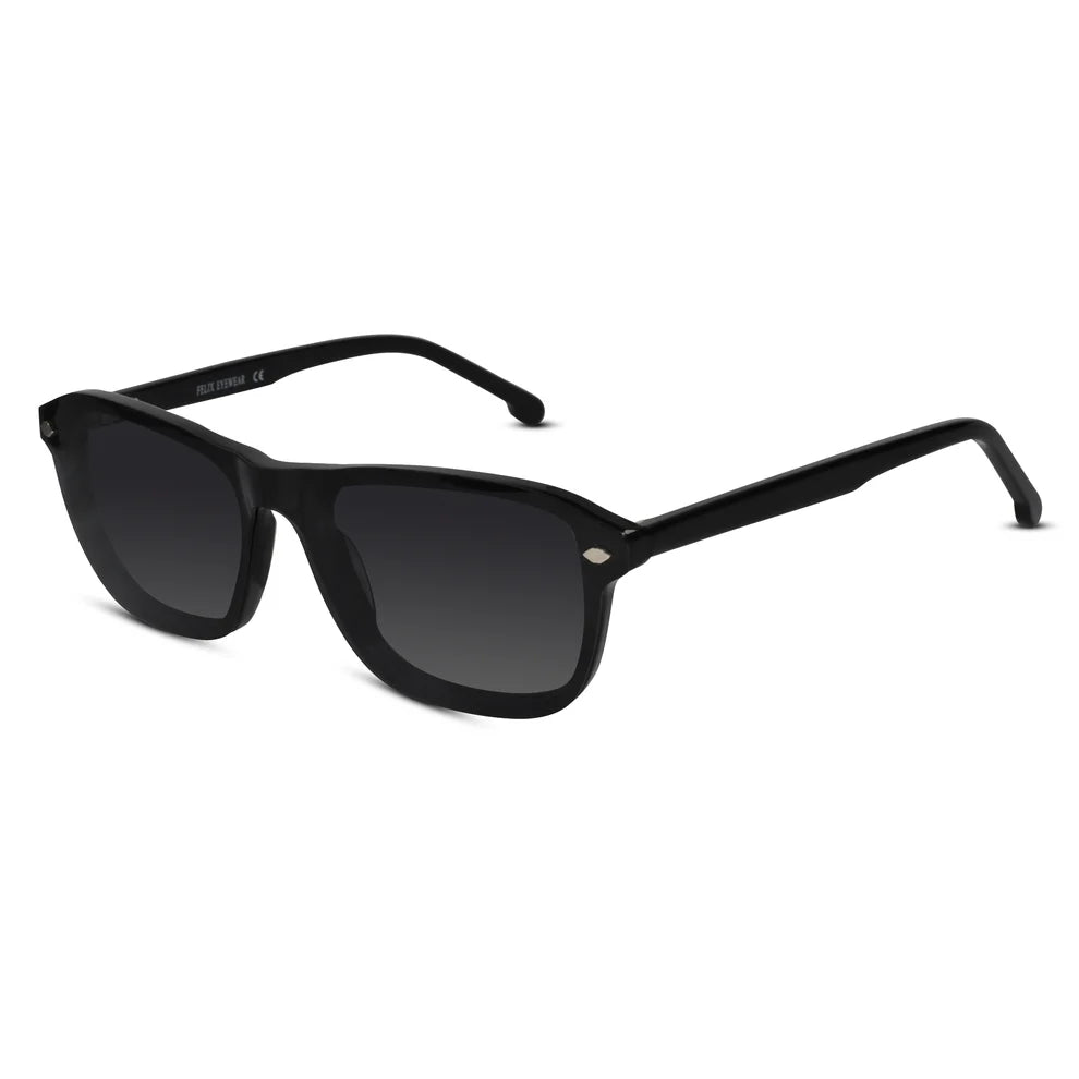 Clip On Transparent Rectangle Eyeglasses