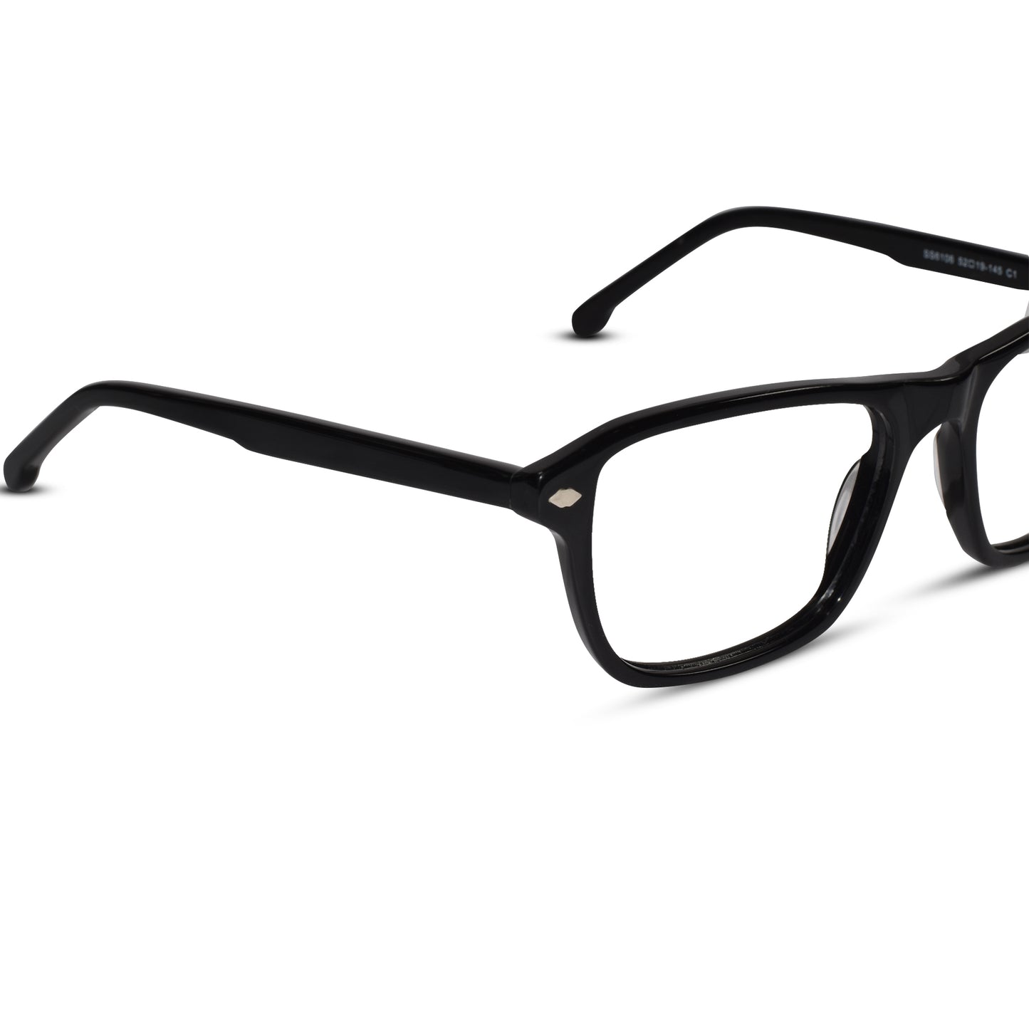 Black clip on Eyeglasses for Men & Women