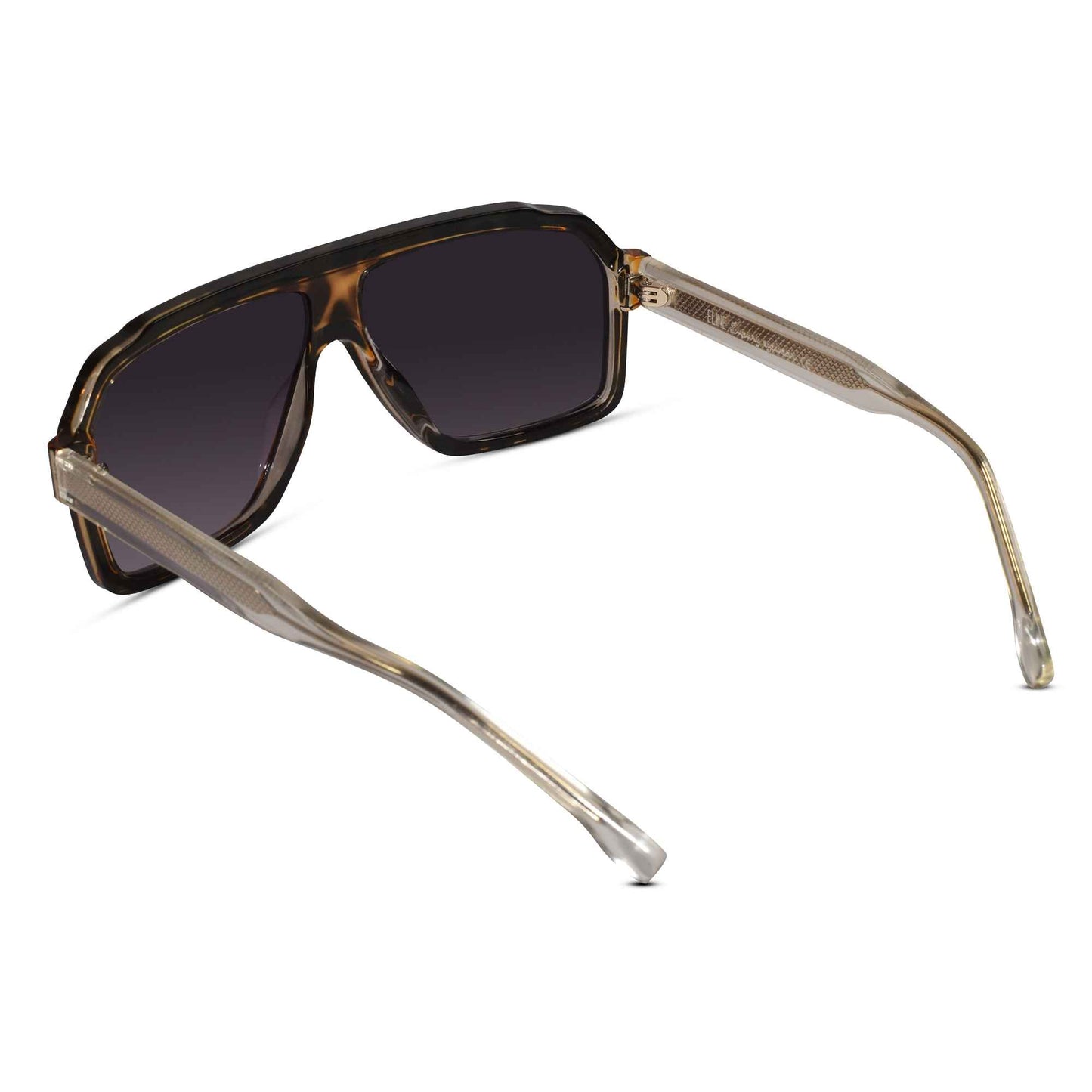 Designer Rectangular Dual-Tone Sunglasses