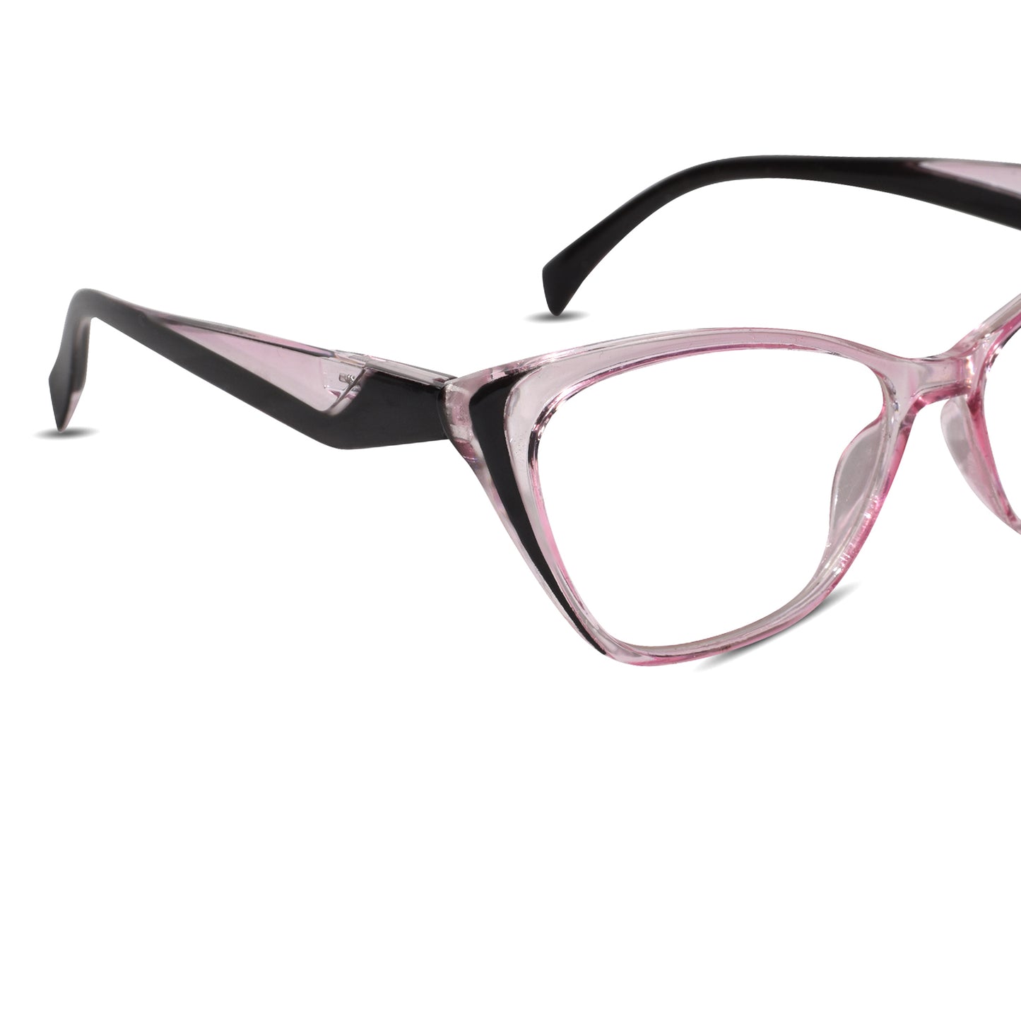 Crystal Pink Cat Eye Reading Glasses For Women